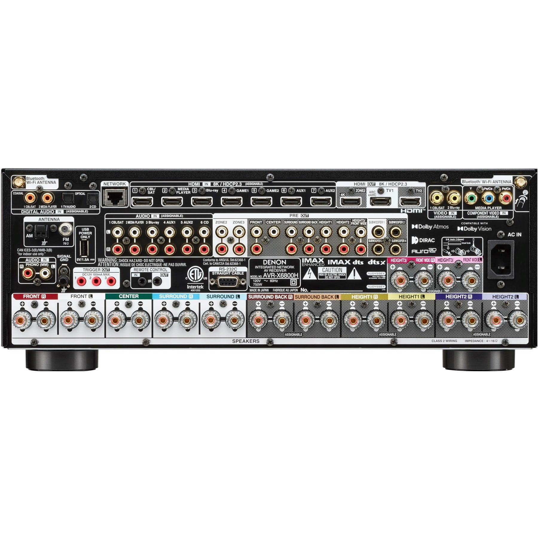 Denon AVR-X6800H 11.4 Channel 8K Home Theater Receiver with 3D Audio and Dirac Live Ready | Best Denon AVR-X6800H 11.4 Channel 8K Home Theater Receiver with 3D Audio and Dirac Live Ready | Denon AVR-X6800H 11.4 Channel 8K Home Theater Receiver with 3D Audio and Dirac Live Ready Reviews | Audiolab Home Audio