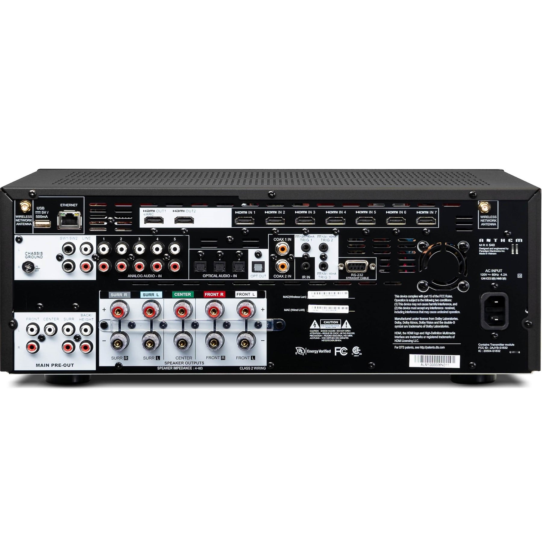 Anthem MRX 540 8K 5.2-Channel Home Theater Receiver with Dolby Atmos, Bluetooth, and Apple AirPlay 2 | Best Anthem MRX 540 8K 5.2-Channel Home Theater Receiver with Dolby Atmos, Bluetooth, and Apple AirPlay 2 | Anthem MRX 540 8K 5.2-Channel Home Theater Receiver with Dolby Atmos, Bluetooth, and Apple AirPlay 2 Reviews | Audiolab Home Audio