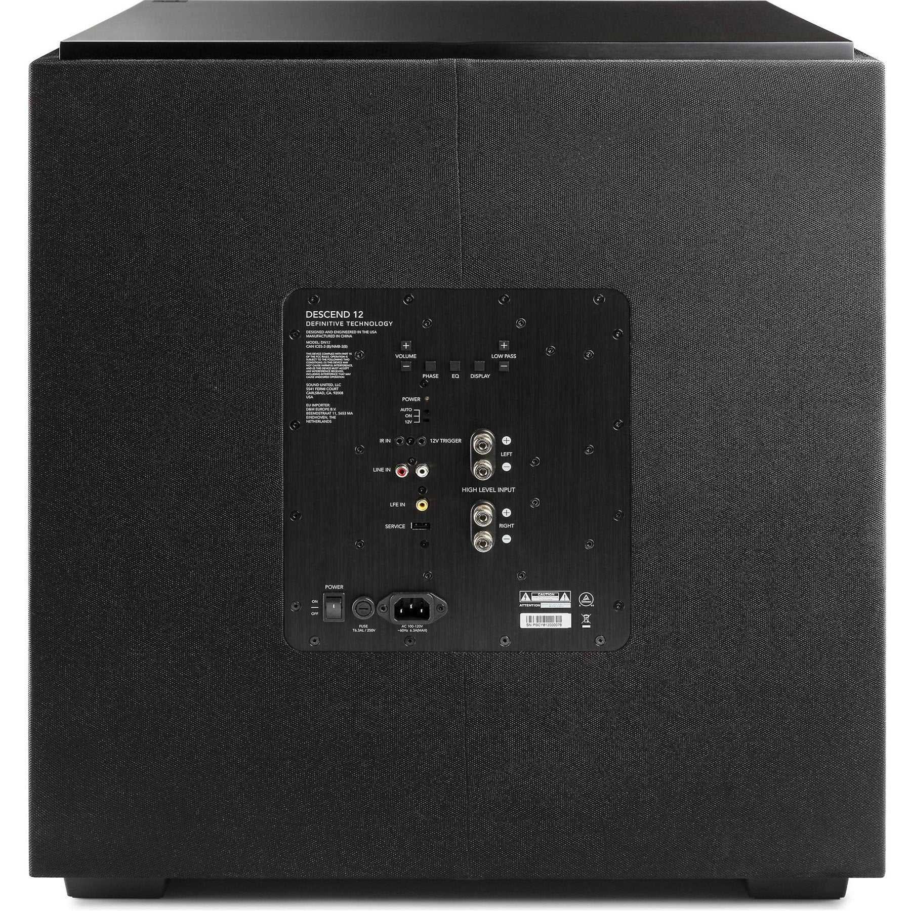 Definitive Technology Descend Series DN12 12” Subwoofer | Best Definitive Technology Descend Series DN12 12” Subwoofer | Definitive Technology Descend Series DN12 12” Subwoofer Reviews | Audiolab Home Audio