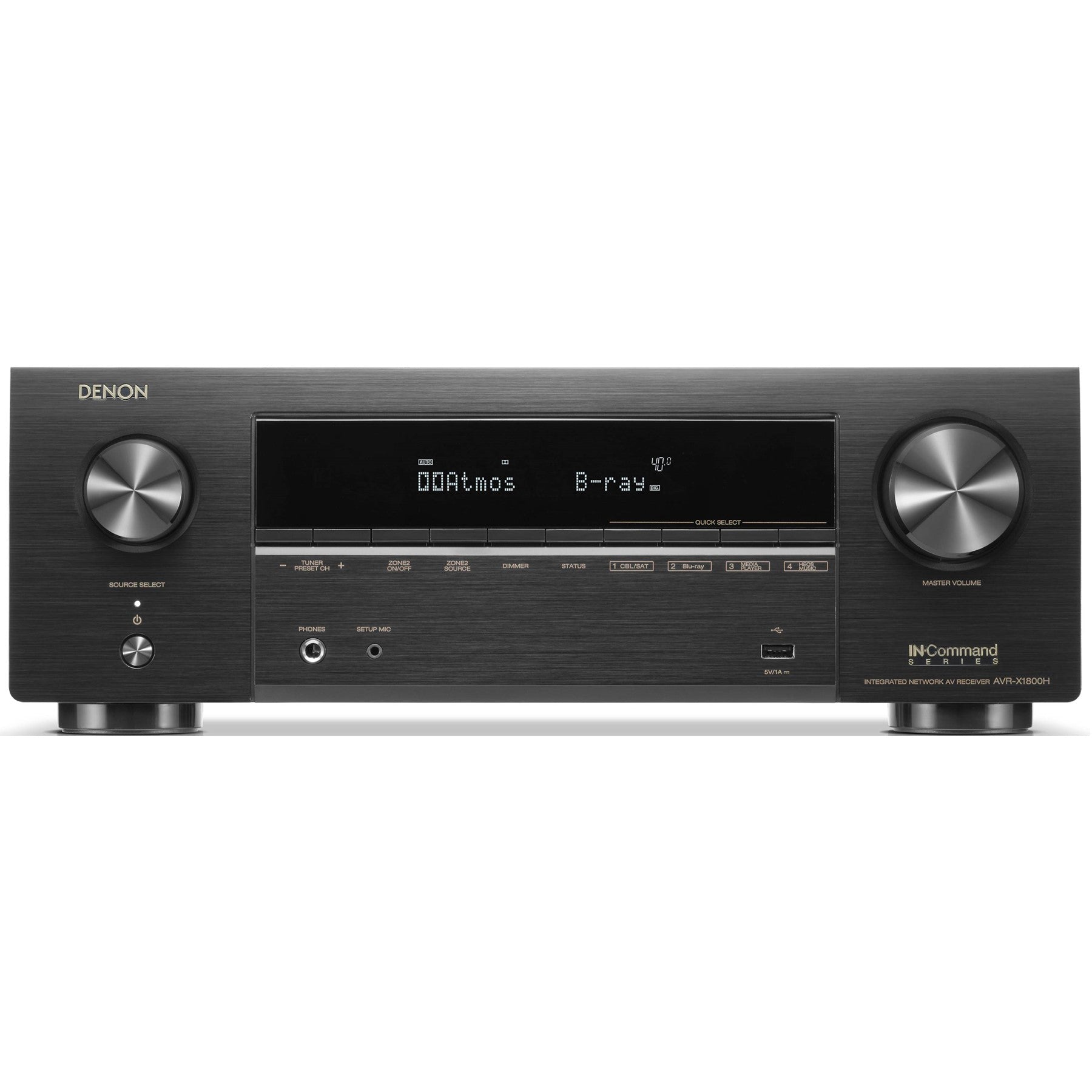 Denon AVR-X1800H 7.2 Ch. 80 wpc 8K AV Receiver with HEOS® Built-in | Best Denon AVR-X1800H 7.2 Ch. 80 wpc 8K AV Receiver with HEOS® Built-in | Denon AVR-X1800H 7.2 Ch. 80 wpc 8K AV Receiver with HEOS® Built-in Reviews | Audiolab Home Audio