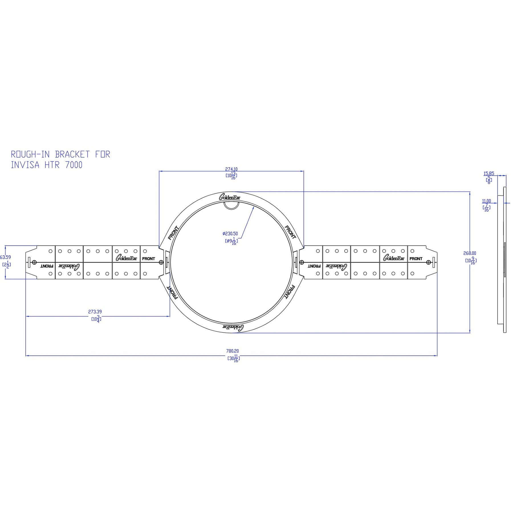 GoldenEar Invisa HTR 7000 Pre-Construction Rough-In Brackets (pair) | Best GoldenEar Invisa HTR 7000 Pre-Construction Rough-In Brackets (pair) | GoldenEar Invisa HTR 7000 Pre-Construction Rough-In Brackets (pair) Reviews | Audiolab Home Audio