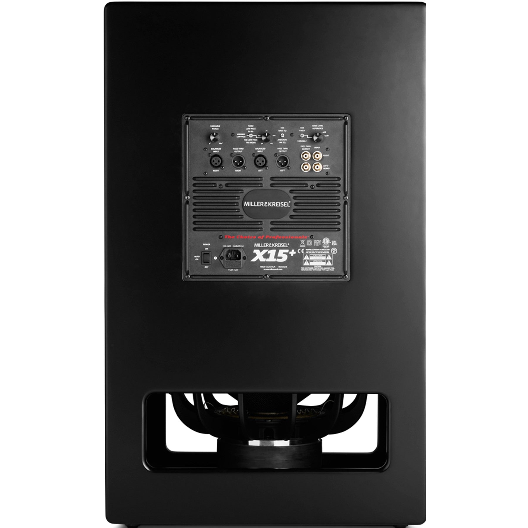 M&K X15+ THX Subwoofer with Dual 15" Push-Pull Long-Throw Woofers | Best M&K X15+ THX Subwoofer with Dual 15" Push-Pull Long-Throw Woofers | M&K X15+ THX Subwoofer with Dual 15" Push-Pull Long-Throw Woofers Reviews | Audiolab Home Audio