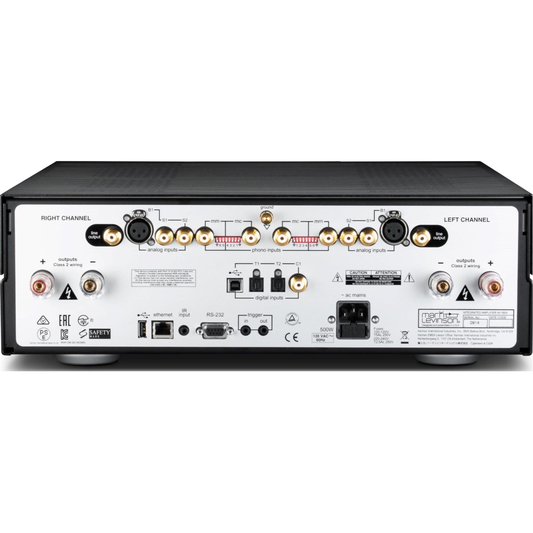 Mark Levinson No.5805 Integrated Amplifier for Digital and Analog Sources | Best Mark Levinson No.5805 Integrated Amplifier for Digital and Analog Sources | Mark Levinson No.5805 Integrated Amplifier for Digital and Analog Sources Reviews | Audiolab Home Audio