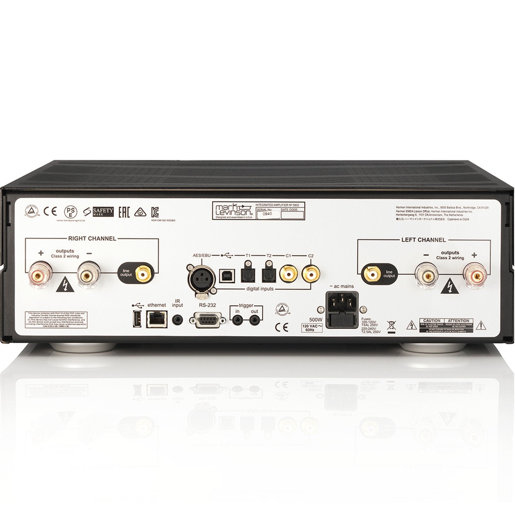 Mark Levinson No 5802 Integrated Amplifier for Digital Sources Only | Best Mark Levinson No 5802 Integrated Amplifier for Digital Sources Only | Mark Levinson No 5802 Integrated Amplifier for Digital Sources Only Reviews | Audiolab Home Audio