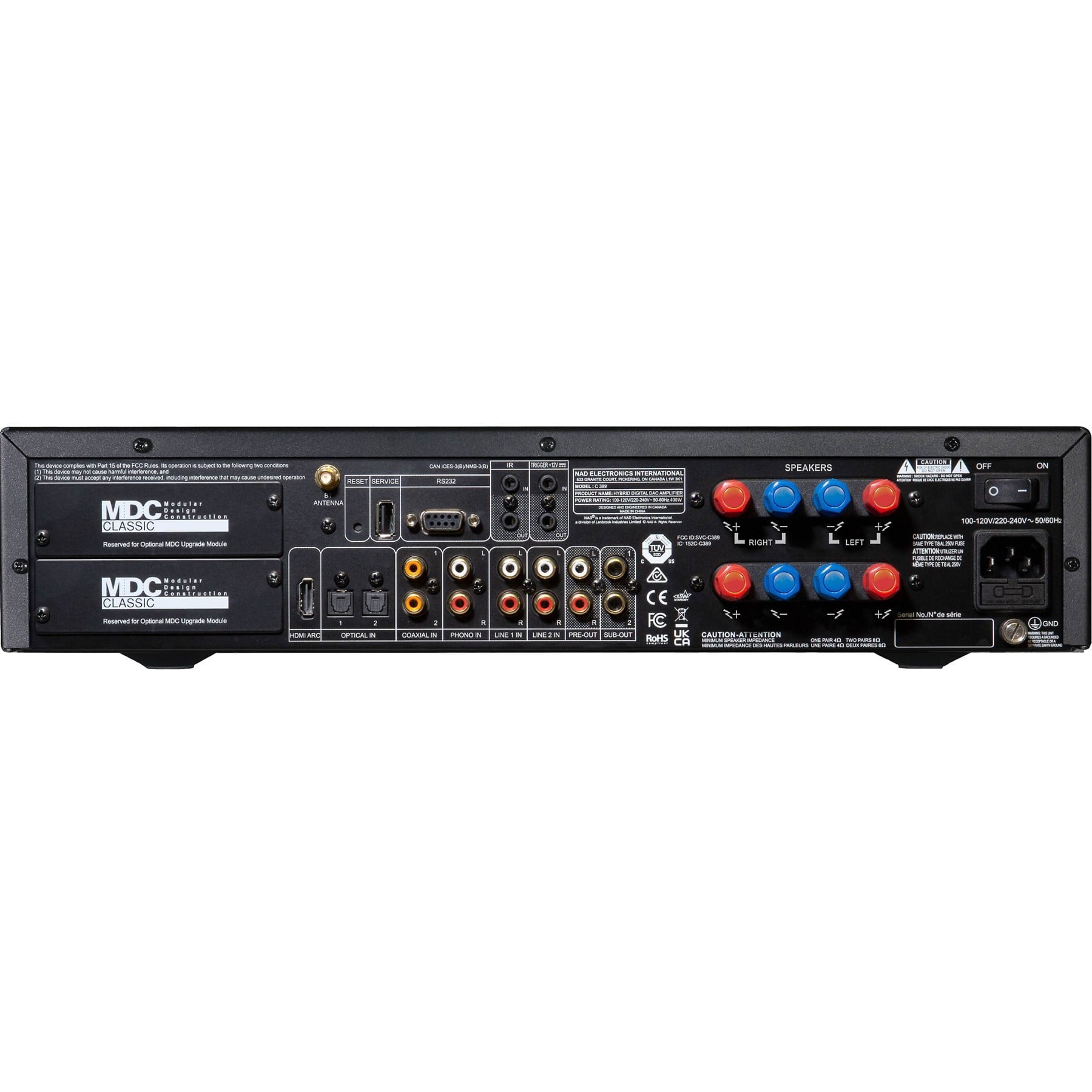 NAD C 389 Hybrid/Digital Integrated Amplifier (Optional MDC2 BluOS-D Module) | Best NAD C 389 Hybrid/Digital Integrated Amplifier (Optional MDC2 BluOS-D Module) | NAD C 389 Hybrid/Digital Integrated Amplifier (Optional MDC2 BluOS-D Module) Reviews | Audiolab Home Audio