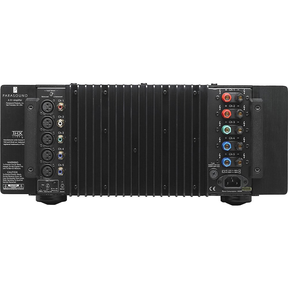 Parasound A51 Five Channel Power Amplifier | Best Parasound A51 Five Channel Power Amplifier | Parasound A51 Five Channel Power Amplifier Reviews | Audiolab Home Audio