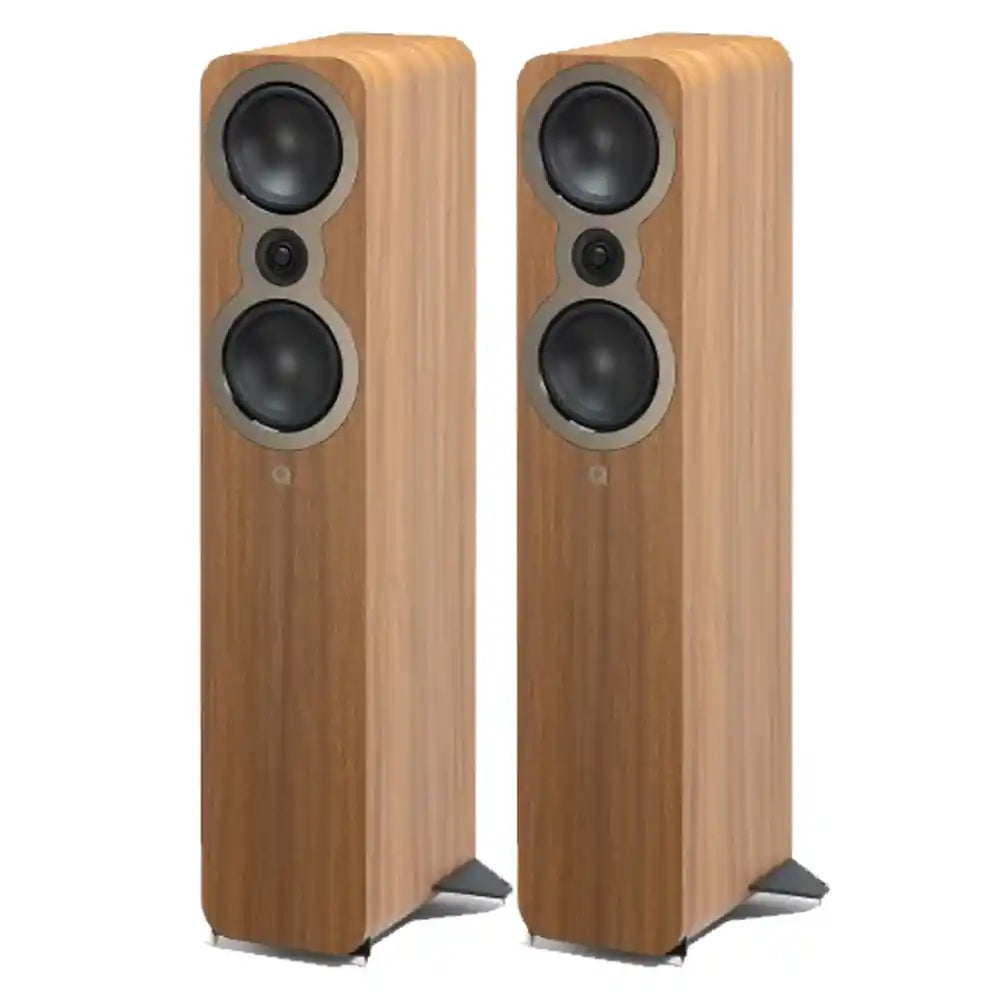 Q Acoustics 3050C High Performance Floorstanding Speaker in Pin Oak (Pair) - Audiolab