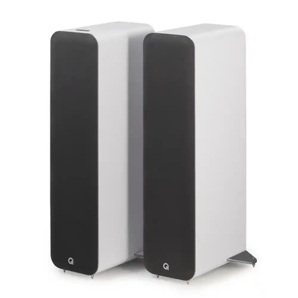 Q Acoustics M40 HD Wireless Music System Floorstanding Speaker in White (Pair) - Audiolab