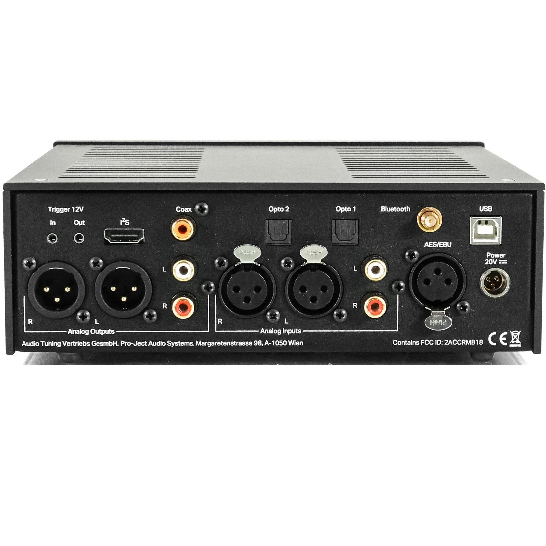 Pro-Ject Pre Box RS2 Digital Preamplifier, DAC, Headphone Amp in Black - Audiolab