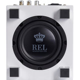 REL Acoustics Tzero MKIII Down-firing Powered Subwoofer in White | Best REL Acoustics Tzero MKIII Down-firing Powered Subwoofer in White | REL Acoustics Tzero MKIII Down-firing Powered Subwoofer in White Reviews | Audiolab Home Audio