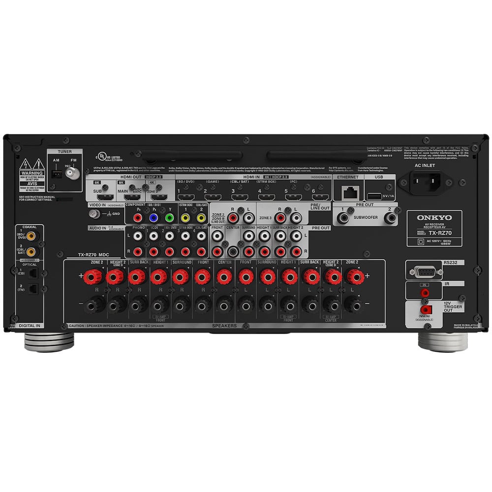 Onkyo TX-RZ70 11.2-Channel AV Receiver | Best Onkyo TX-RZ70 11.2-Channel AV Receiver | Onkyo TX-RZ70 11.2-Channel AV Receiver Reviews | Audiolab Home Audio