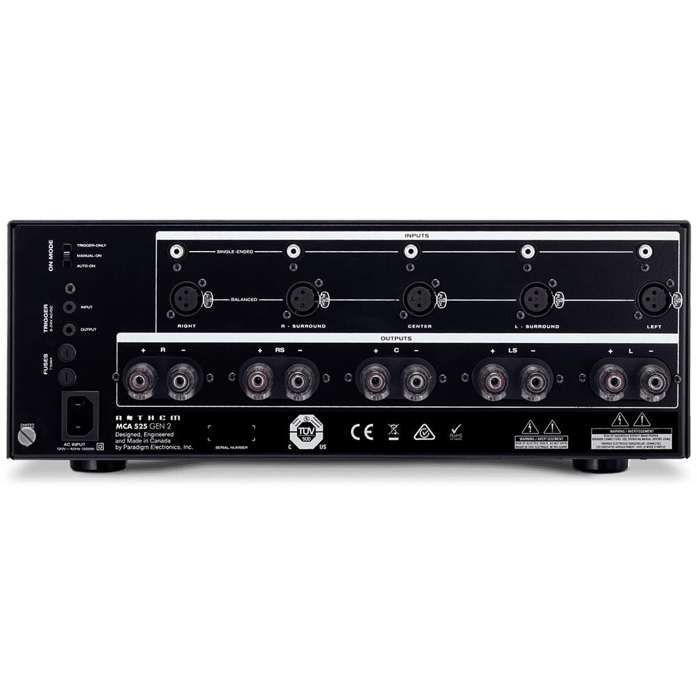 Anthem MCA 525 Gen2 5-Channel Power Amplifier | Best Anthem MCA 525 Gen2 5-Channel Power Amplifier | Anthem MCA 525 Gen2 5-Channel Power Amplifier Reviews | Audiolab Home Audio