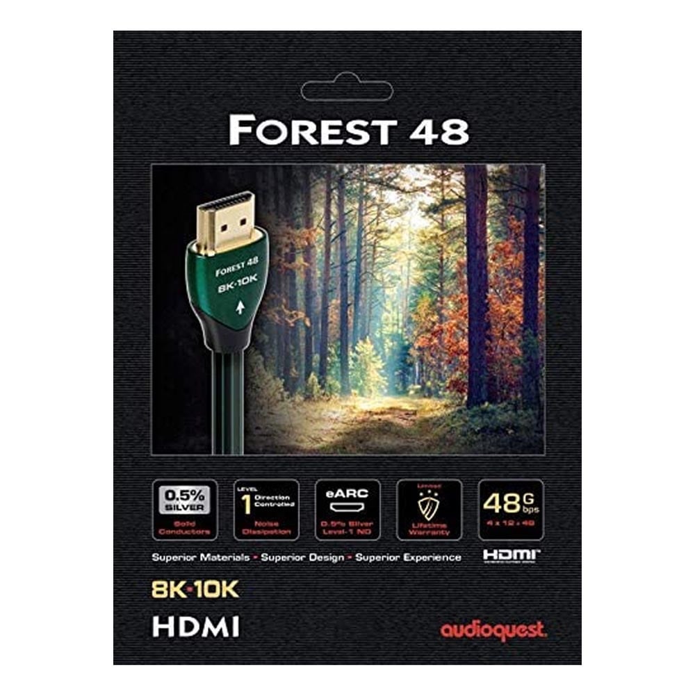 AudioQuest Forest 48 HDMI 8K-10K 48Gbps HDMI Cable | Best AudioQuest Forest 48 HDMI 8K-10K 48Gbps HDMI Cable | AudioQuest Forest 48 HDMI 8K-10K 48Gbps HDMI Cable Reviews | Audiolab Home Audio