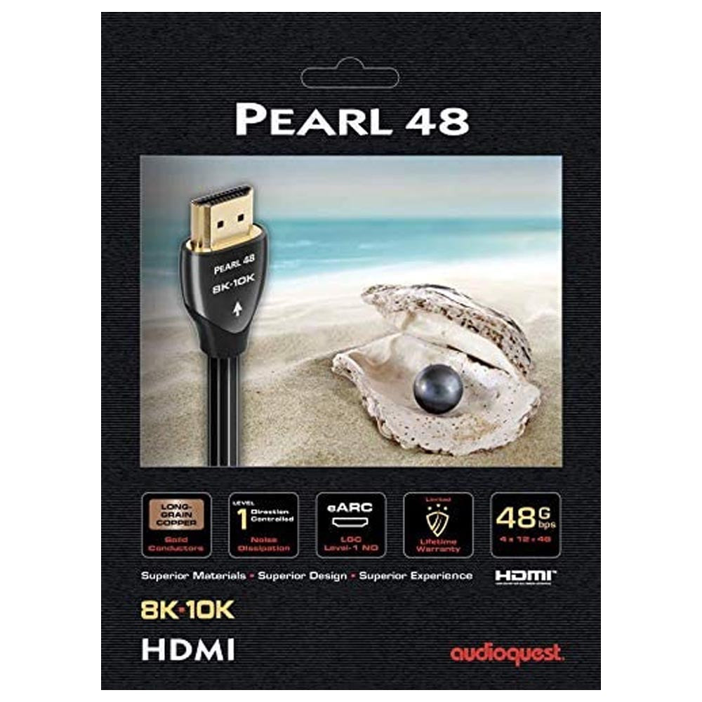 AudioQuest Pearl 48 8K-10K 48Gbps HDMI Cable | Best AudioQuest Pearl 48 8K-10K 48Gbps HDMI Cable | AudioQuest Pearl 48 8K-10K 48Gbps HDMI Cable Reviews | Audiolab Home Audio