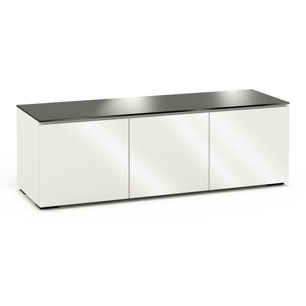 Salamander Miami 245 Quad-Width AV Cabinet in Gloss White / Black Glass | Best Salamander Miami 245 Quad-Width AV Cabinet in Gloss White / Black Glass | Salamander Miami 245 Quad-Width AV Cabinet in Gloss White / Black Glass Reviews | Audiolab Home Audio