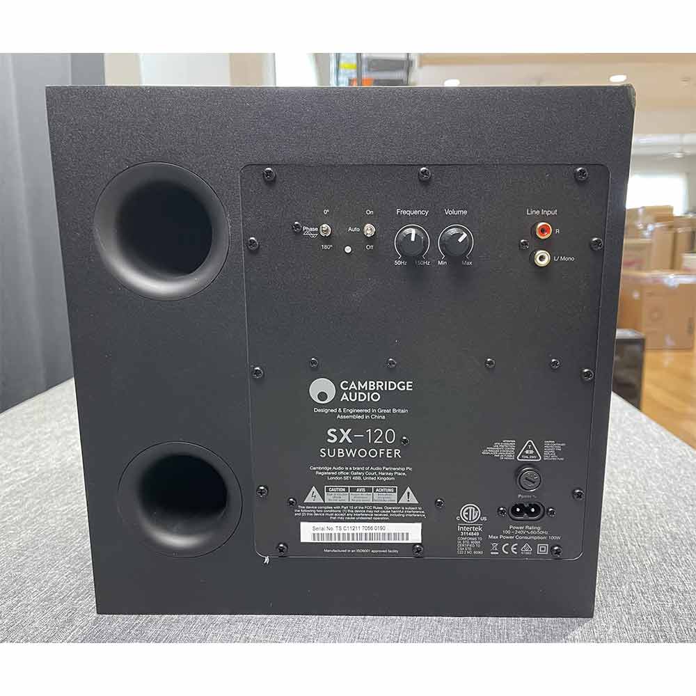 Cambridge Audio SX-120 70W Subwoofer - Trade In | Best Cambridge Audio SX-120 70W Subwoofer - Trade In | Cambridge Audio SX-120 70W Subwoofer - Trade In Reviews | Audiolab Home Audio