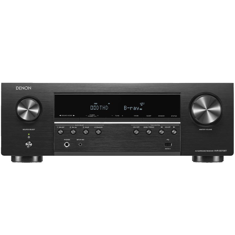 Denon AVR-S570BT 8K Video And Surround Sound 5.2 Channel Receiver | Best Denon AVR-S570BT 8K Video And Surround Sound 5.2 Channel Receiver | Denon AVR-S570BT 8K Video And Surround Sound 5.2 Channel Receiver Reviews | Audiolab Home Audio