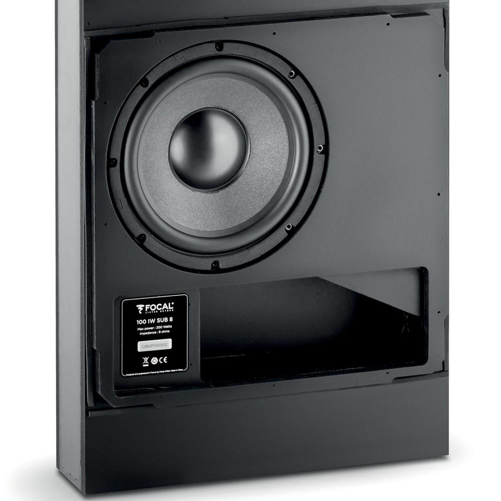Focal 100 IWSUB8 In-Wall High Power Passive Bass-Reflex Subwoofer | Best Focal 100 IWSUB8 In-Wall High Power Passive Bass-Reflex Subwoofer | Focal 100 IWSUB8 In-Wall High Power Passive Bass-Reflex Subwoofer Reviews | Audiolab Home Audio