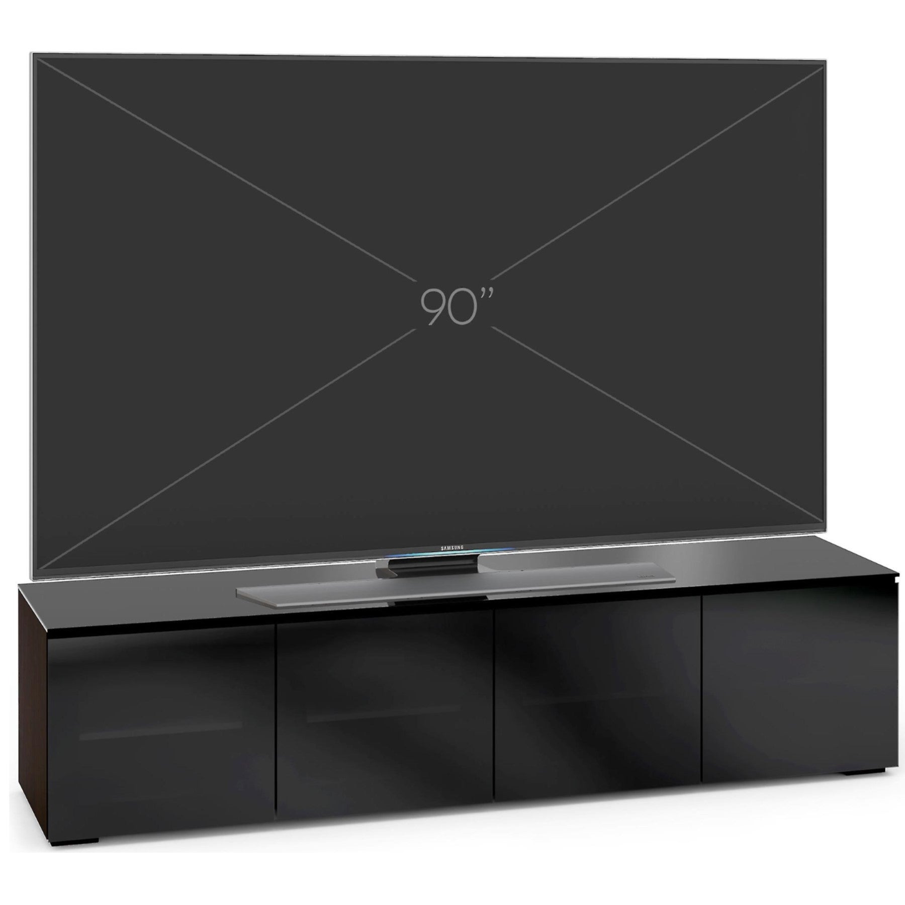 Salamander Oslo 247 Quad-Width AV Cabinet in Black Glass | Best Salamander Oslo 247 Quad-Width AV Cabinet in Black Glass | Salamander Oslo 247 Quad-Width AV Cabinet in Black Glass Reviews | Audiolab Home Audio