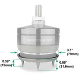 IsoAcoustics Carpet Disks For GAIA Speaker Isolation Feet (4 Pack) | Best IsoAcoustics Carpet Disks For GAIA Speaker Isolation Feet (4 Pack) | IsoAcoustics Carpet Disks For GAIA Speaker Isolation Feet (4 Pack) Reviews | Audiolab Home Audio