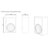 M&K C15S Custom Installation Subwoofer with / VA500 Blue Edition Amplifier | Best M&K C15S Custom Installation Subwoofer with / VA500 Blue Edition Amplifier | M&K C15S Custom Installation Subwoofer with / VA500 Blue Edition Amplifier Reviews | Audiolab Home Audio