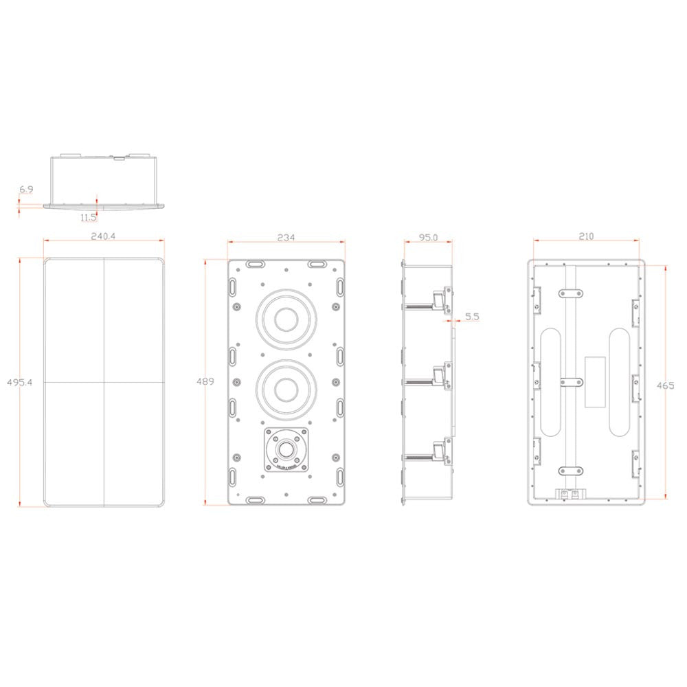 M&K IW950 In-Wall Speaker | Best M&K IW950 In-Wall Speaker | M&K IW950 In-Wall Speaker Reviews | Audiolab Home Audio