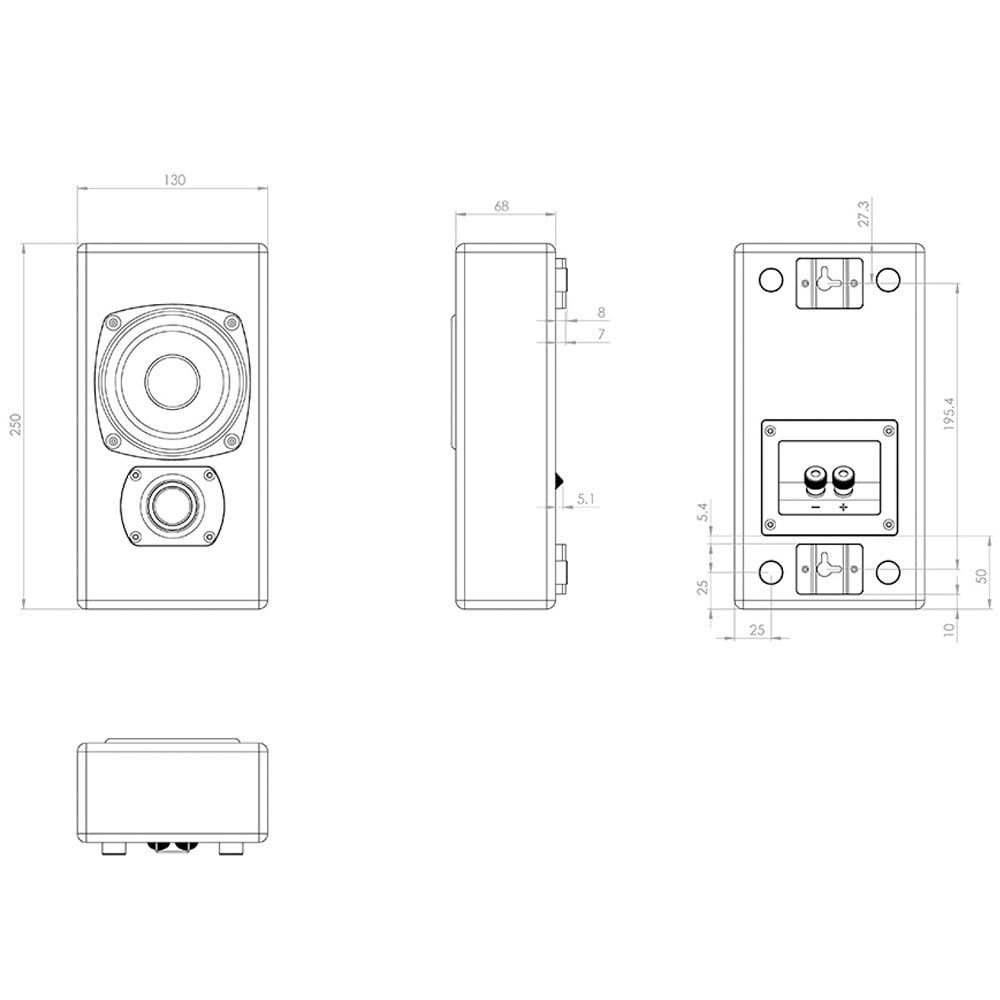 M&K M50 On-Wall Speaker (Each) | Best M&K M50 On-Wall Speaker (Each) | M&K M50 On-Wall Speaker (Each) Reviews | Audiolab Home Audio