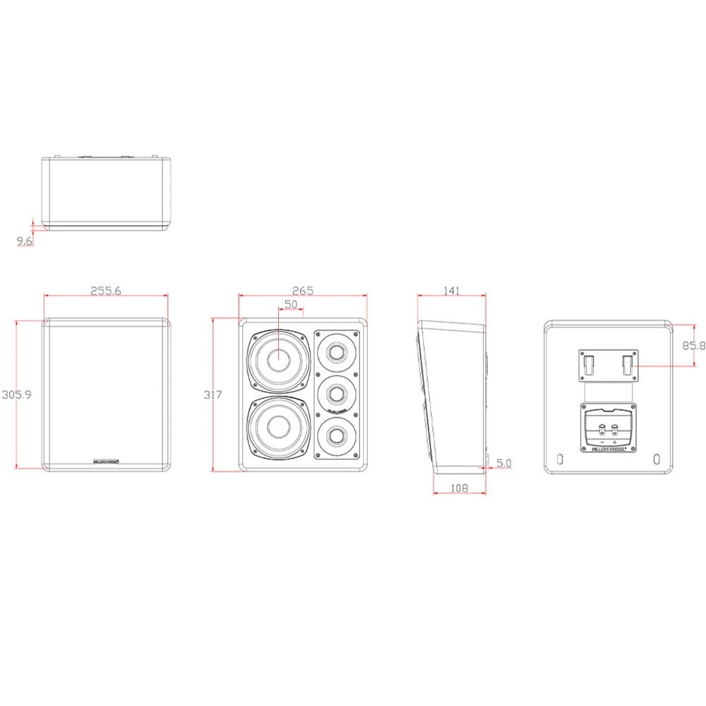 M&K MP150 On-Wall Speaker (Each) | Best M&K MP150 On-Wall Speaker (Each) | M&K MP150 On-Wall Speaker (Each) Reviews | Audiolab Home Audio