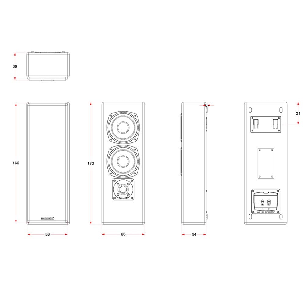 M&K MP950 On-Wall Speaker (Each) | Best M&K MP950 On-Wall Speaker (Each) | M&K MP950 On-Wall Speaker (Each) Reviews | Audiolab Home Audio