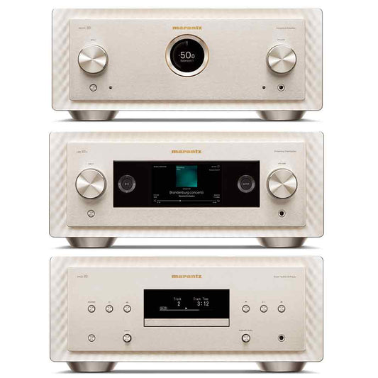Marantz Bundle: Model 10, SACD10 and LINK 10n in Marantz Champagne | Best Marantz Bundle: Model 10, SACD10 and LINK 10n in Marantz Champagne | Marantz Bundle: Model 10, SACD10 and LINK 10n in Marantz Champagne Reviews | Audiolab Home Audio