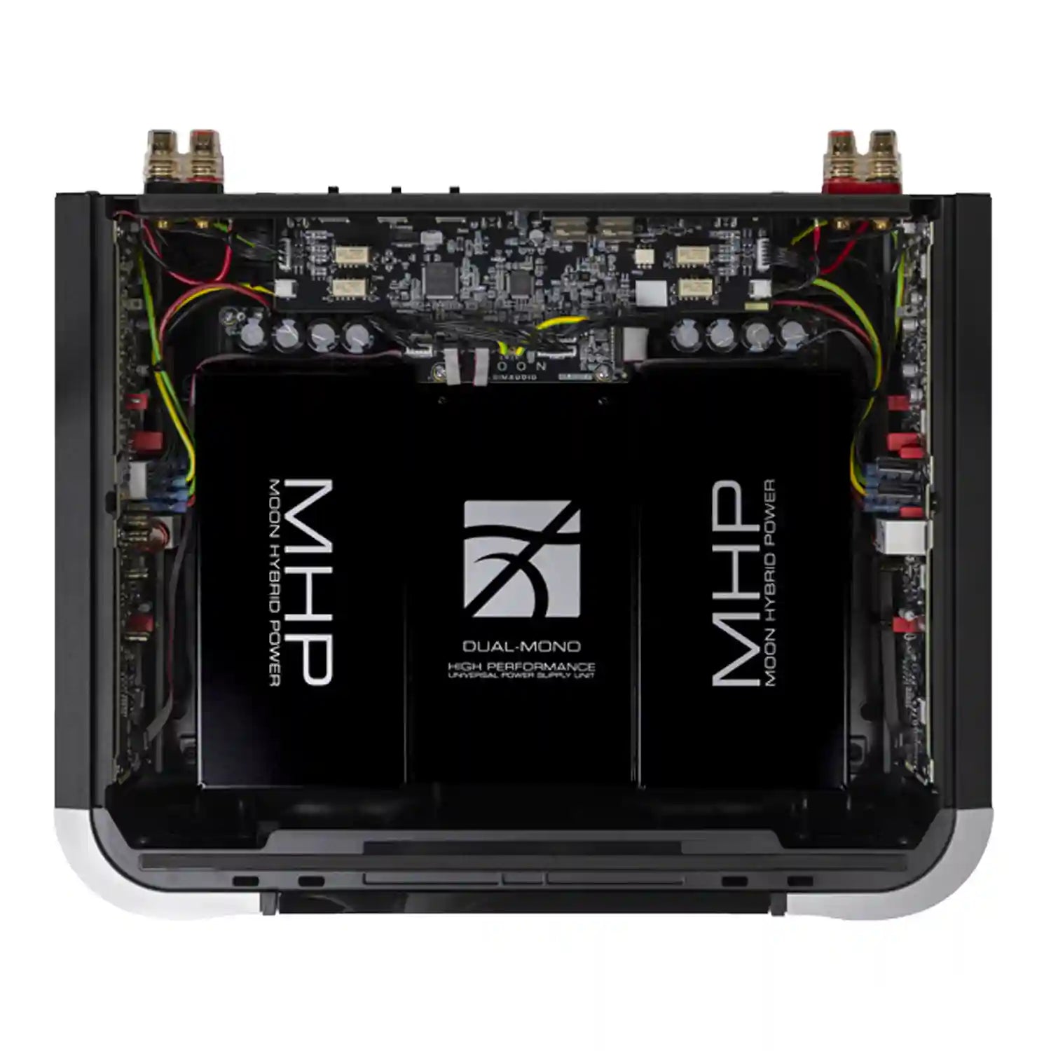 Moon 461 Power Amplifier in Silver Internal View - Audiolab