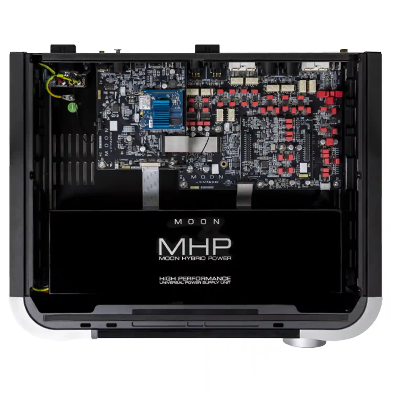 Moon 491 Network Player Preamplifier in Silver Internal View - Audiolab
