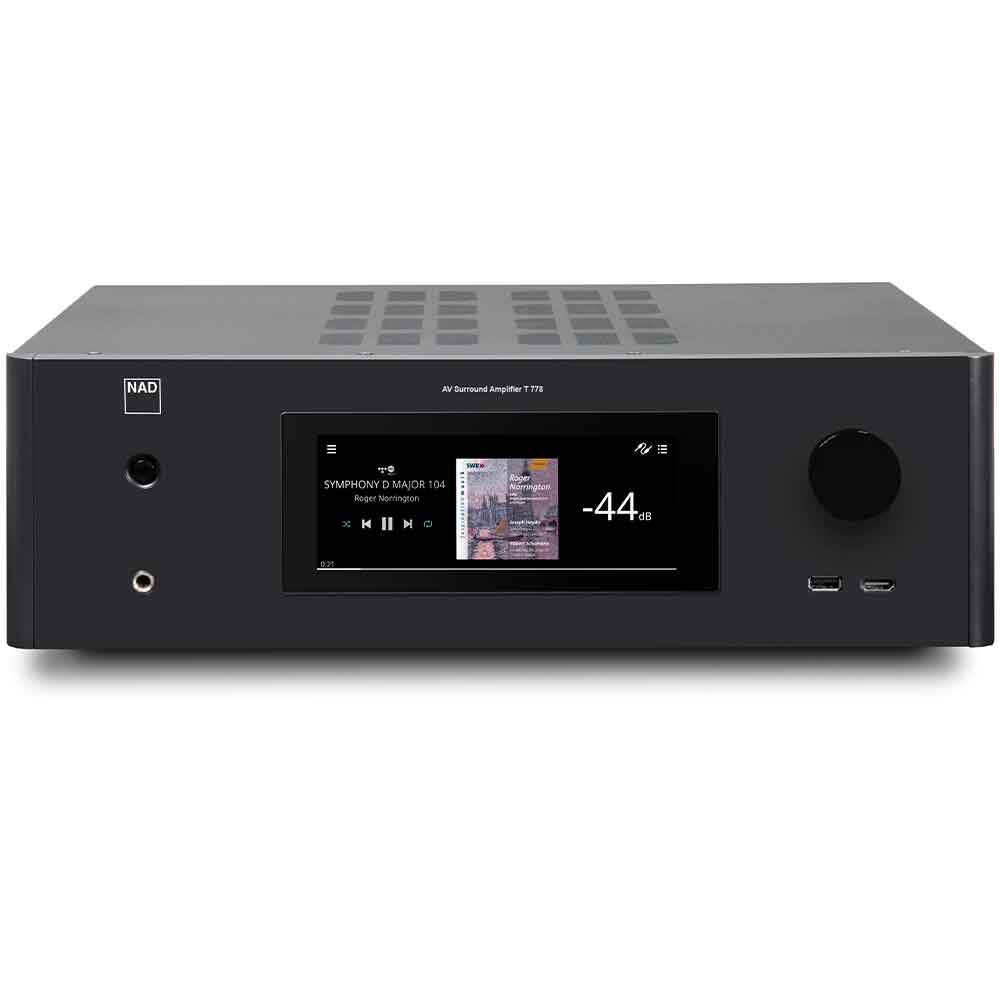 NAD T 778 Flagship AV Surround Sound Receiver with High-Res BluOS enabled Network Streaming | Best NAD T 778 Flagship AV Surround Sound Receiver with High-Res BluOS enabled Network Streaming | NAD T 778 Flagship AV Surround Sound Receiver with High-Res BluOS enabled Network Streaming Reviews | Audiolab Home Audio