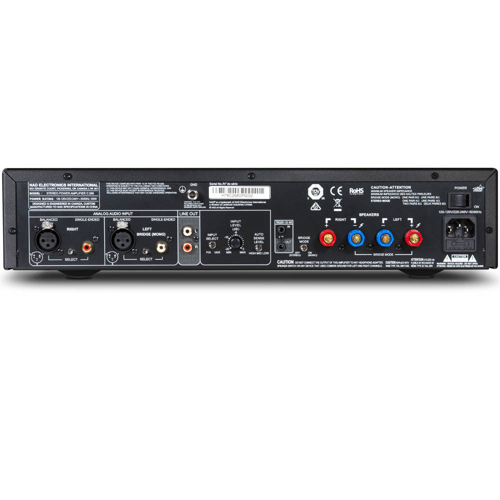 NAD C 268 Stereo Power Amplifier | Best NAD C 268 Stereo Power Amplifier | NAD C 268 Stereo Power Amplifier Reviews | Audiolab Home Audio