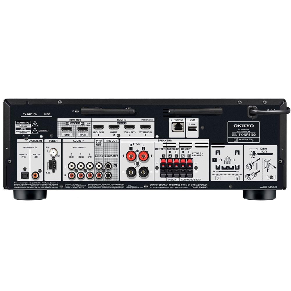 Onkyo TX-NR5100 7.2-Channel 8K AV Receiver | Best Onkyo TX-NR5100 7.2-Channel 8K AV Receiver | Onkyo TX-NR5100 7.2-Channel 8K AV Receiver Reviews | Audiolab Home Audio