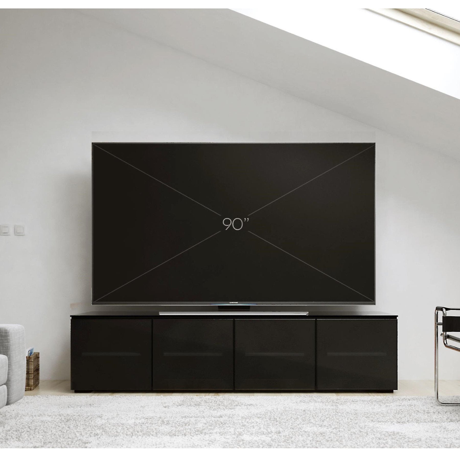 Salamander Oslo 247 Quad-Width AV Cabinet in Black Glass | Best Salamander Oslo 247 Quad-Width AV Cabinet in Black Glass | Salamander Oslo 247 Quad-Width AV Cabinet in Black Glass Reviews | Audiolab Home Audio