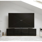 Salamander Oslo 247 Quad-Width AV Cabinet in Black Glass | Best Salamander Oslo 247 Quad-Width AV Cabinet in Black Glass | Salamander Oslo 247 Quad-Width AV Cabinet in Black Glass Reviews | Audiolab Home Audio