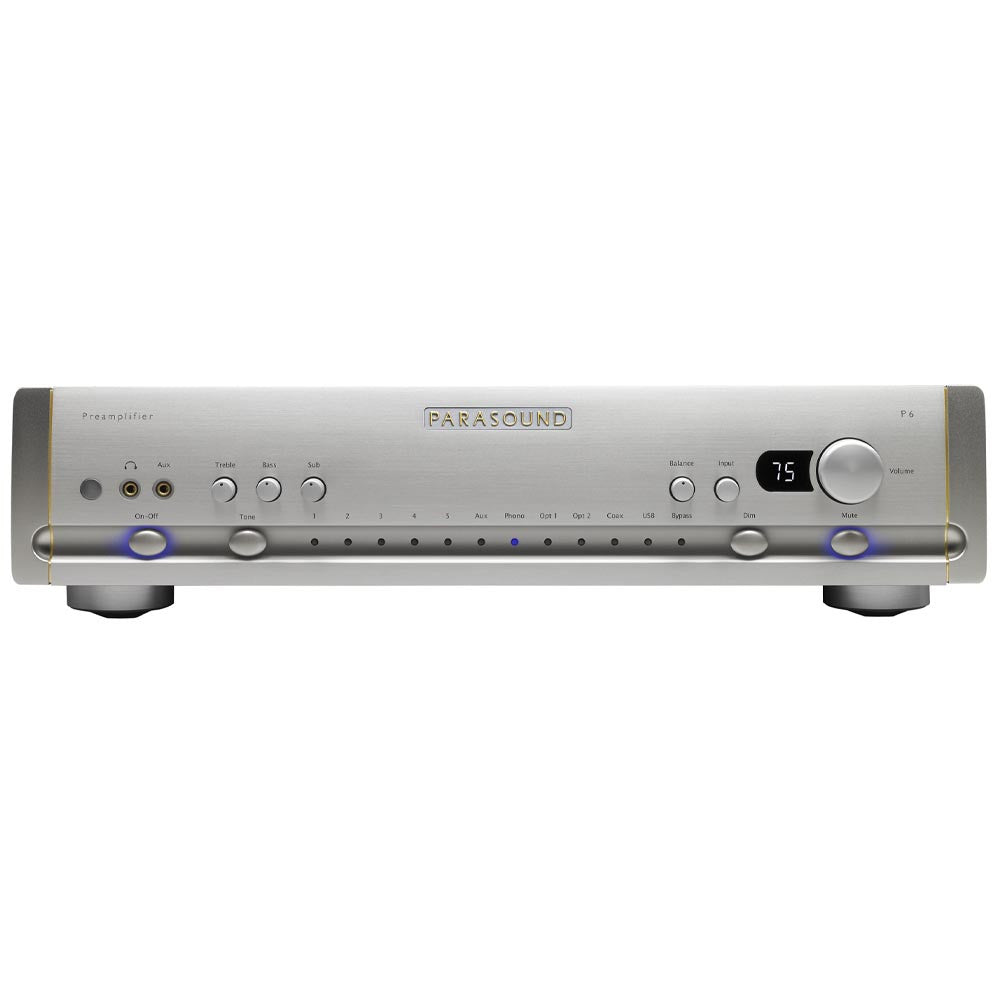Parasound P6 HALO 2.1 Channel Pre-amplifier with Built-in DAC | Best Parasound P6 HALO 2.1 Channel Pre-amplifier with Built-in DAC | Parasound P6 HALO 2.1 Channel Pre-amplifier with Built-in DAC Reviews | Audiolab Home Audio