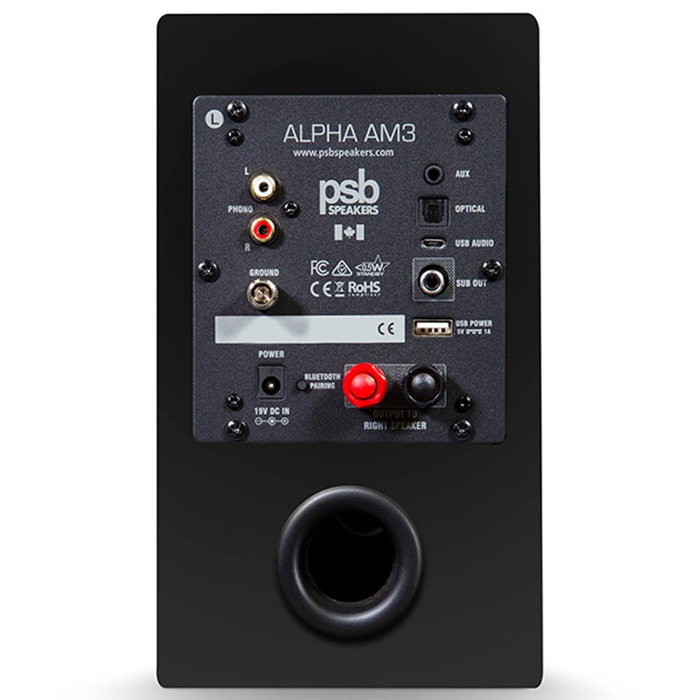 PSB Alpha AM3 Compact Powered Bookshelf Speaker Pair In Black (Mint Store Demo) | Best PSB Alpha AM3 Compact Powered Bookshelf Speaker Pair In Black (Mint Store Demo) | PSB Alpha AM3 Compact Powered Bookshelf Speaker Pair In Black (Mint Store Demo) Reviews | Audiolab Home Audio