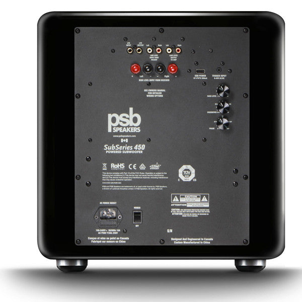 PSB Subseries 450 DSP Controlled Subwoofer | Best PSB Subseries 450 DSP Controlled Subwoofer | PSB Subseries 450 DSP Controlled Subwoofer Reviews | Audiolab Home Audio