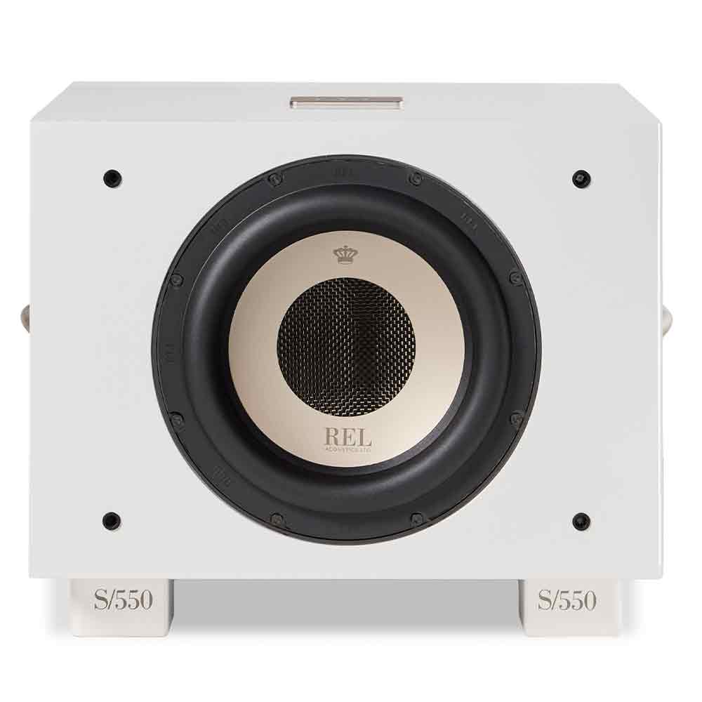 REL Acoustics S/550 Subwoofer in White Gloss | Best REL Acoustics S/550 Subwoofer in White Gloss | REL Acoustics S/550 Subwoofer in White Gloss Reviews | Audiolab Stereo & Video