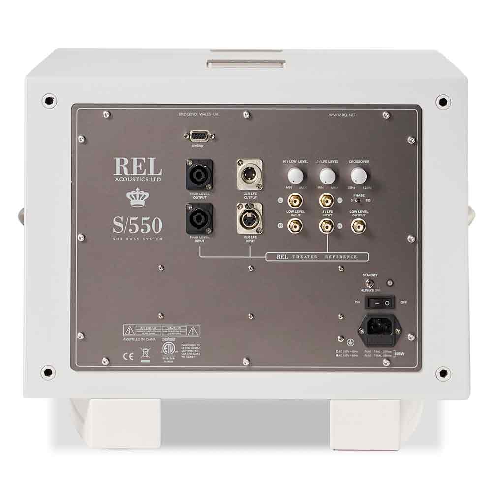 REL Acoustics S/550 Subwoofer in White Gloss | Best REL Acoustics S/550 Subwoofer in White Gloss | REL Acoustics S/550 Subwoofer in White Gloss Reviews | Audiolab Stereo & Video