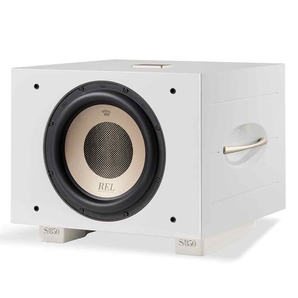 REL Acoustics S/850 Subwoofer in White Gloss | Best REL Acoustics S/850 Subwoofer in White Gloss | REL Acoustics S/850 Subwoofer in White Gloss Reviews | Audiolab Stereo & Video