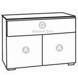 Salamander Designs Manhattan 329 Double-Width AV Cabinet | Best Salamander Designs Manhattan 329 Double-Width AV Cabinet | Salamander Designs Manhattan 329 Double-Width AV Cabinet Reviews | Audiolab Home Audio