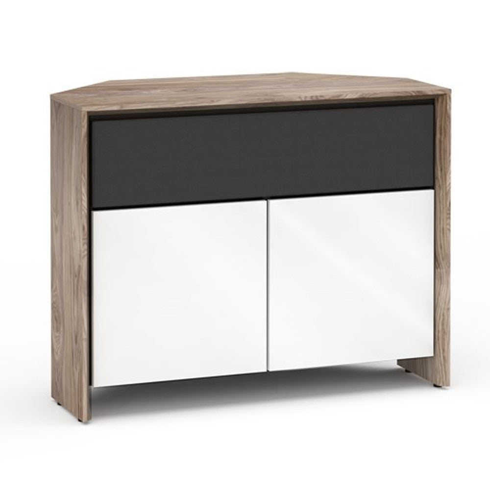 Salamander Designs Barcelona 329 Corner Double-Width AV Cabinet in Natural Walnut / Gloss White | Best Salamander Designs Barcelona 329 Corner Double-Width AV Cabinet in Natural Walnut / Gloss White | Salamander Designs Barcelona 329 Corner Double-Width AV Cabinet in Natural Walnut / Gloss White Reviews | Audiolab Home Audio