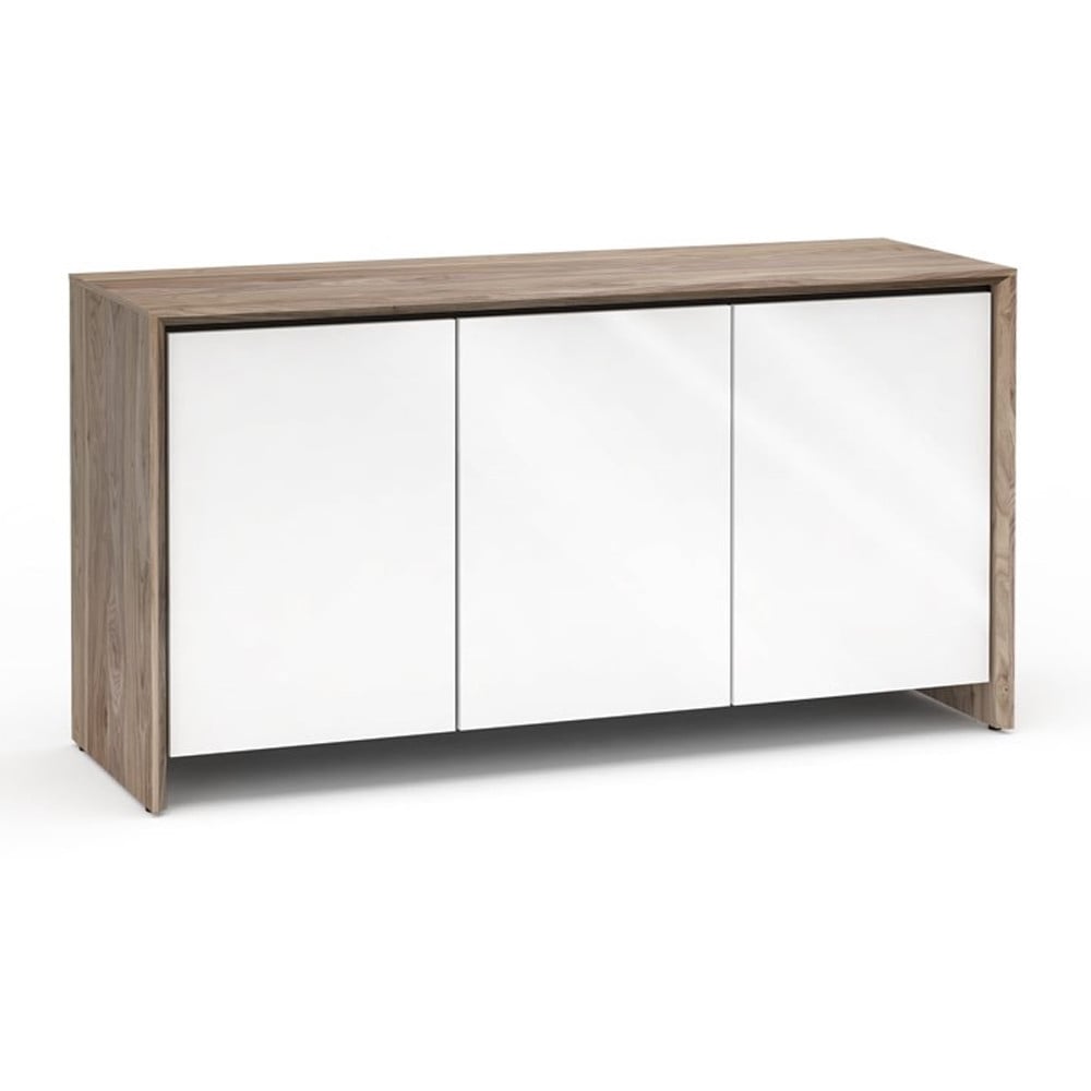 Salamander Designs Barcelona 337 Triple-Width AV Cabinet in Natural Walnut / Gloss White | Best Salamander Designs Barcelona 337 Triple-Width AV Cabinet in Natural Walnut / Gloss White | Salamander Designs Barcelona 337 Triple-Width AV Cabinet in Natural Walnut / Gloss White Reviews | Audiolab Home Audio
