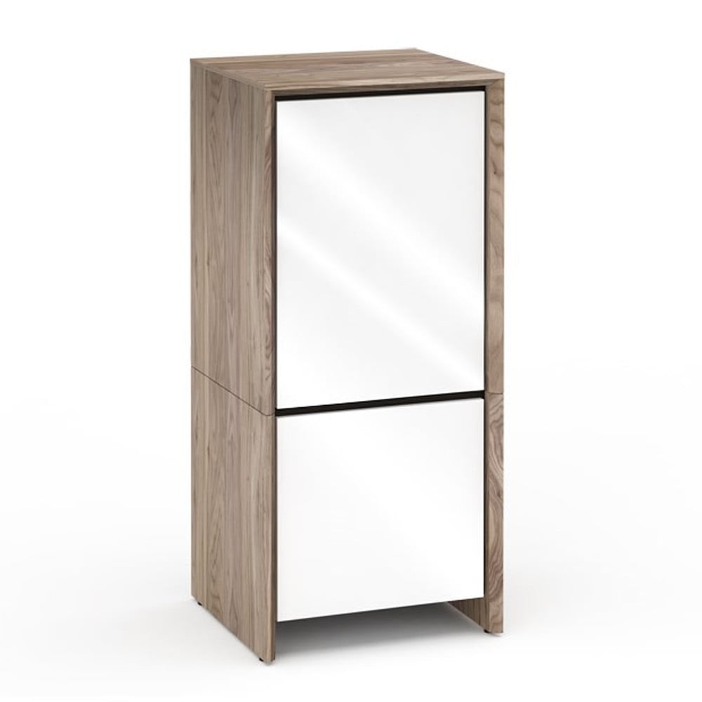 Salamander Designs Barcelona 517 Single-Width AV Cabinet in Natural Walnut / Gloss White | Best Salamander Designs Barcelona 517 Single-Width AV Cabinet in Natural Walnut / Gloss White | Salamander Designs Barcelona 517 Single-Width AV Cabinet in Natural Walnut / Gloss White Reviews | Audiolab Home Audio