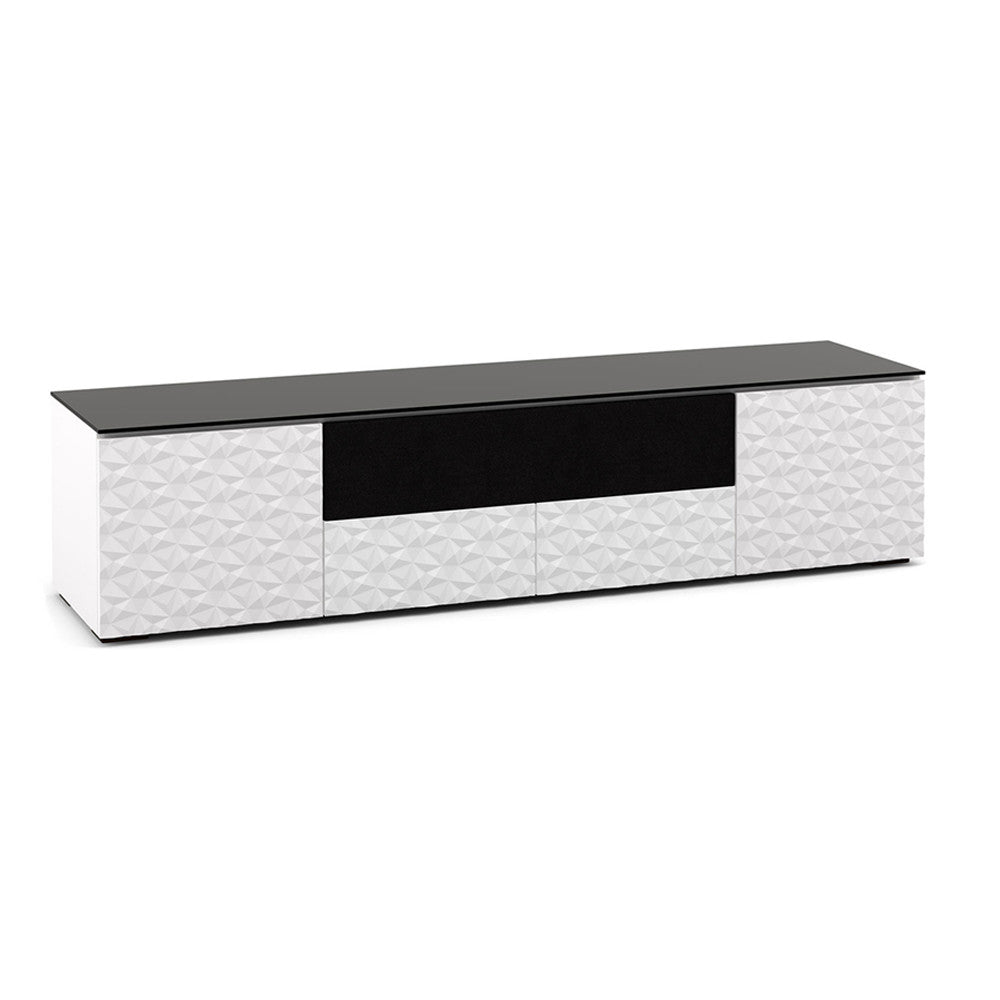 Salamander Milan 245 Quad-Width AV Cabinet in White / Black Glass | Best Salamander Milan 245 Quad-Width AV Cabinet in White / Black Glass | Salamander Milan 245 Quad-Width AV Cabinet in White / Black Glass Reviews | Audiolab Home Audio