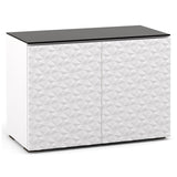 Salamander Milan 323 Double-Width AV Cabinet in White / Black Glass | Best Salamander Milan 323 Double-Width AV Cabinet in White / Black Glass | Salamander Milan 323 Double-Width AV Cabinet in White / Black Glass Reviews | Audiolab Home Audio