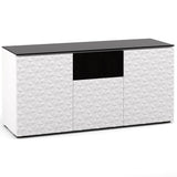 Salamander Milan 336 Triple-Width AV Cabinet in White / Black Glass | Best Salamander Milan 336 Triple-Width AV Cabinet in White / Black Glass | Salamander Milan 336 Triple-Width AV Cabinet in White / Black Glass Reviews | Audiolab Home Audio